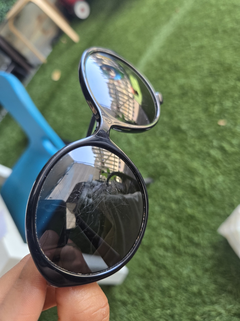 Coach HC8214 Round Black Sunglasses 56-16-140 (READ DESCRIPTION / AS-IS) - Picture 2 of 8